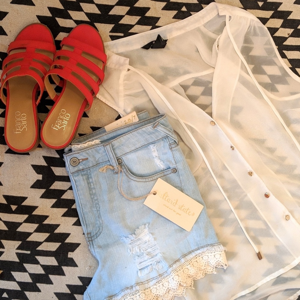 Altar'd state denim shorts